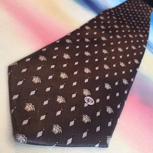 Versace Classic Steel & Light Grey Hand Made Silk